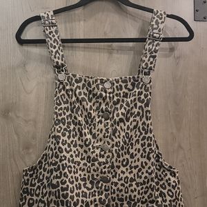 Cheetah overall shirt